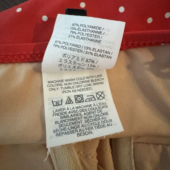 J. Crew Red polka dot one piece swimsuit size 12 Classic Summer Beach - Picture 6 of 7